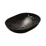 Умывальник на столешницу Falper Ciotola 60х45 см, Nero Marquinia (WV3 MQ) - Фото 1